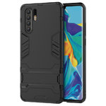 Slim Armour Tough Shockproof Case & Stand for Huawei P30 Pro - Black